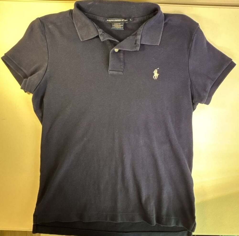 Ralph Lauren Sport Polo Shirt Navy Cotton